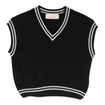 ELISABETTA FRANCHI gilet in maglia scollo a v tinta unita Nero per Bambina EFMA153 NERO ELISABETTA FRANCHI 