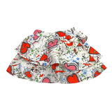 LIU JO gonna tinta unita con stampa Bianco per Bambina KF2106 BIANCO LIU JO 