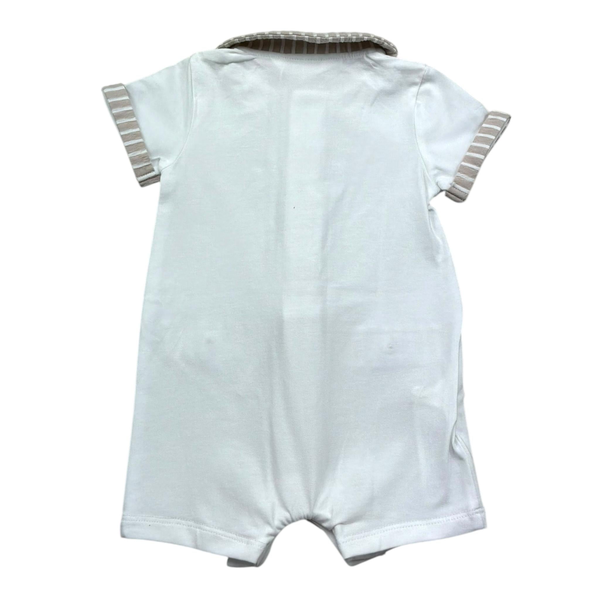 Mayoral Set Pagliaccetti Bicolore per Neonato 1705 BIANCO/BEIGE MAYORAL 