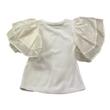 Fun & Fun T-Shirt Gircollo Tinta Unita per Bambina FBTS01325 BIANCO FUN & FUN 