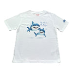 Saint Barth T-Shirt Girocollo Tinta Unita con Stampa per Bambino 00161L BIANCO SAINT BARTH 