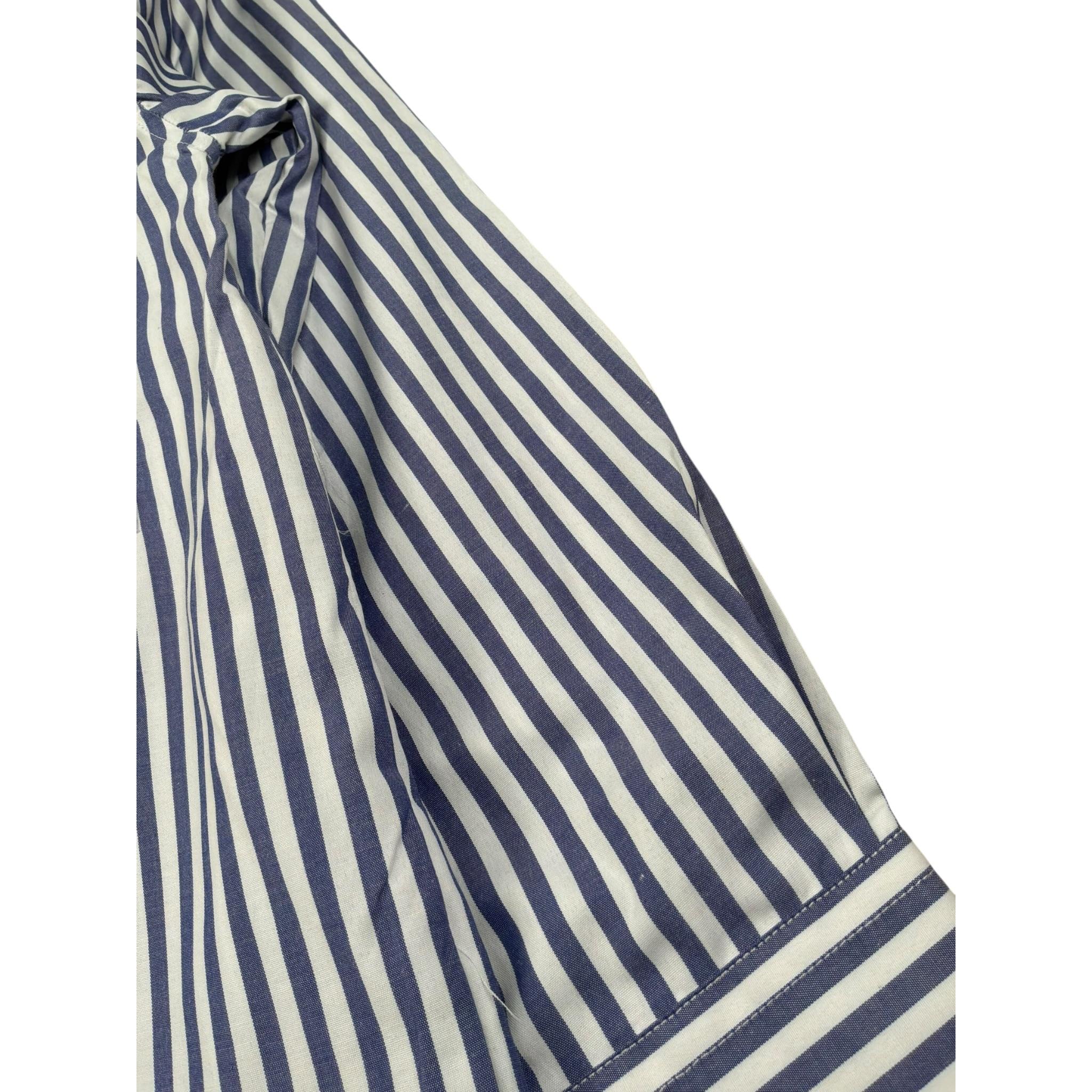Never Too Camicia tinta unita con Fantasia A Righe Blu per Bambino NT1909R BLU NEVER TOO 