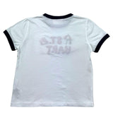 Saint Barth T-Shirt Girocollo Tinta Unita con Logo per Bambina SBSUMMER BIANCO SAINT BARTH 