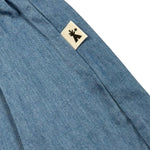 Petit Indi Short Tinta Unita con Elastico In Vita per Neonata SS25BK4637 BLU PETIT INDI 