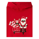 IL GUFO felpa chiusa cn cappuccio tinta unita cn stampa Rosso per Neonato A24MF292M0116 ROSSO IL GUFO 