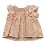 Little Bear Top Tinta Unita Traforato per Neonata 8206 ROSA LITTLE BEAR 