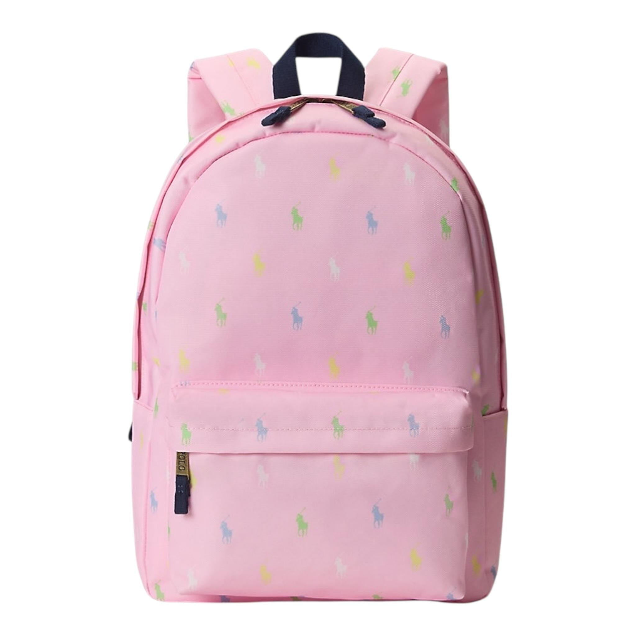 Ralph Lauren Zaino Tinta Unita con Logo per Bambina 9AR0488 ROSA RALPH LAUREN 