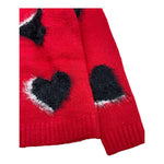 CANADA HOUSE maglia tinta unita con fantasia a cuori Rosso per Bambina 24481711 ROSSO CANADA HOUSE 