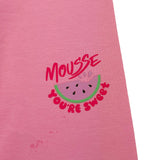 Mousse Leggins Tinta Unita con Stampa per Neonata SKL377PN ROSA MOUSSE 