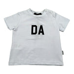Daniele Alessandrini T-Shirt Girocollo Tinta Unita con Stampa per Neonato 1296M00270XX BIANCO DANIELE ALESSANDRINI 