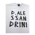 Daniele Alessandrini T-Shirt Girocollo Tinta Unita con Stampe per Bambino 1236M00193 BIANCO DANIELE ALESSANDRINI 