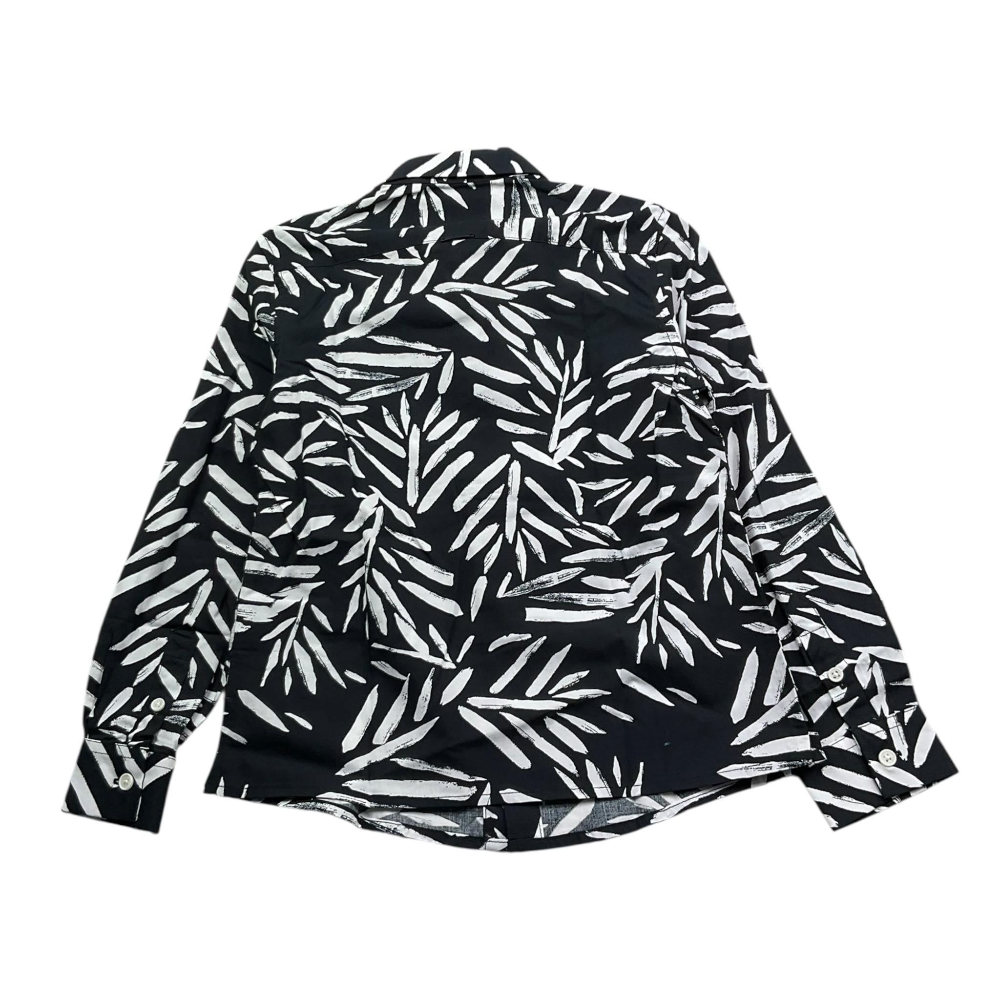 Antony Morato Camicia Tinta Unita con Fantasia Manica Lunga per Bambino MKSL0026222 NERO ANTONY MORATO 