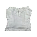 M+E' T-Shirt Girocollo tinta unita con Stampa Bianco per Neonata UE1377 BIANCO M+E' 