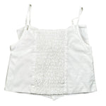 Vicolo Top Bretelline Tinta Unita con Fiocco per Bambina 3146TOP00317X BIANCO VICOLO 