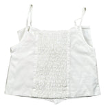 Vicolo Top Bretelline Tinta Unita con Fiocco per Bambina 3146TOP00317X BIANCO VICOLO 