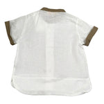 Bear Completo 2 Pezzi Camicia-Salopette Bicolore per Neonato 03 BIANCO/BEIGE BEAR 