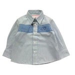 Cesare Paciotti Camicia Tinta Unita Manica Lunga per Bambino CMP5158B AZZURRO CESARE PACIOTTI 