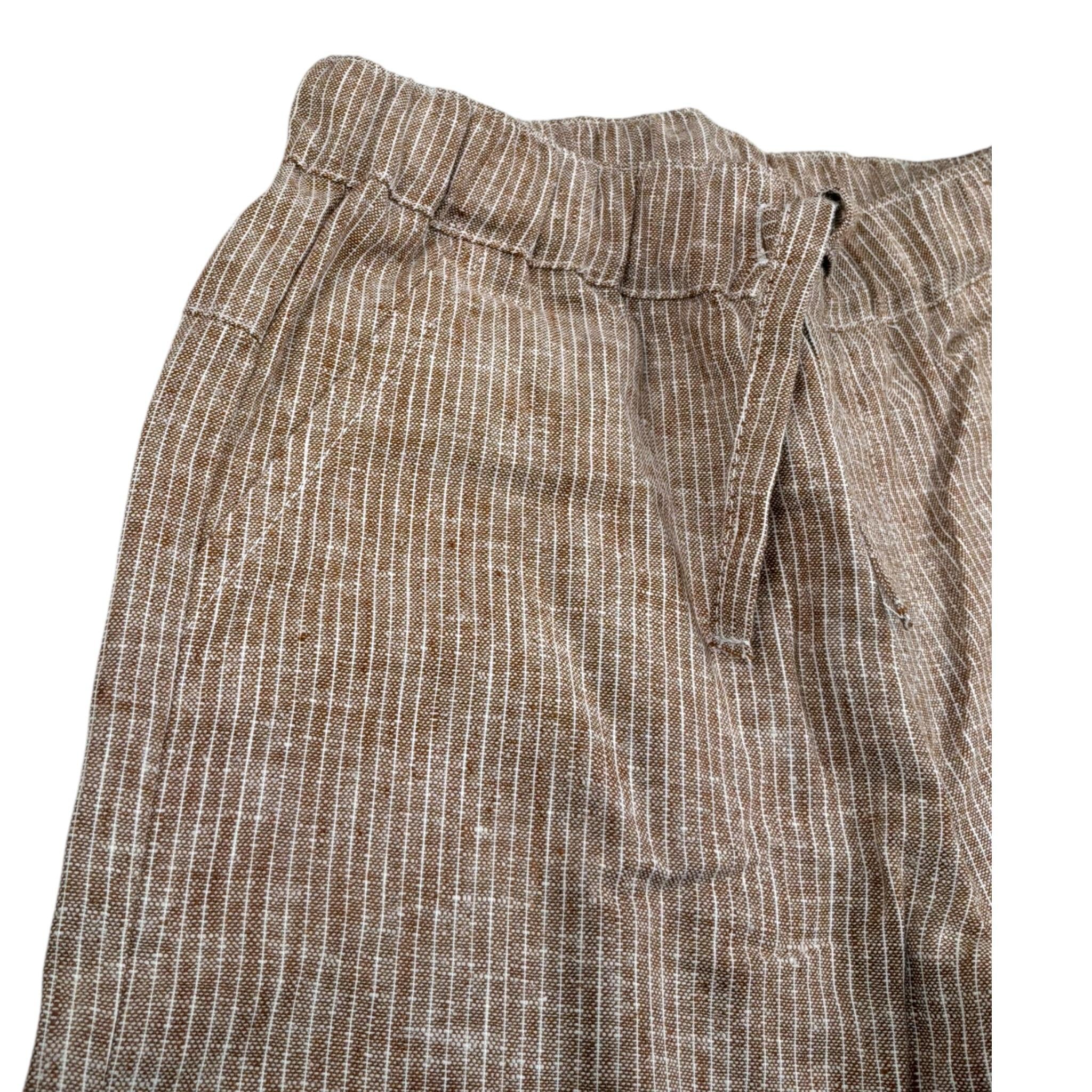 Please Pantalone Tinta Unita con Elastico In Vita per Bambino PE54301B73J MARRONE PLEASE 