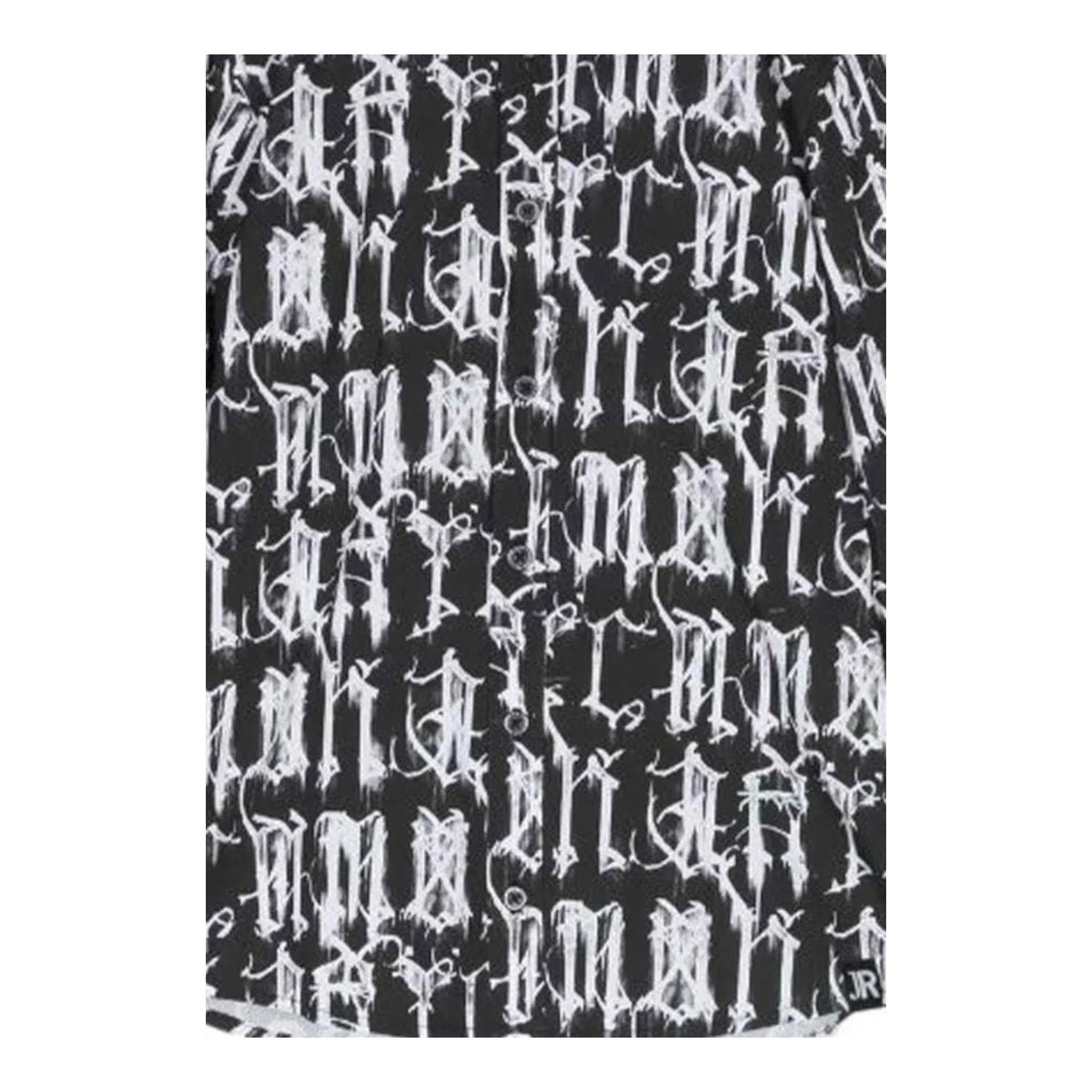 John Richmond Camicia Bicolore Logata per Bambino RBP23011CA BIANCO/NERO JOHN RICHMOND 