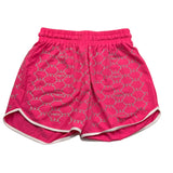 Met Short Tinta Unita con Brillantini per Bambina ME244 FUXIA MET 