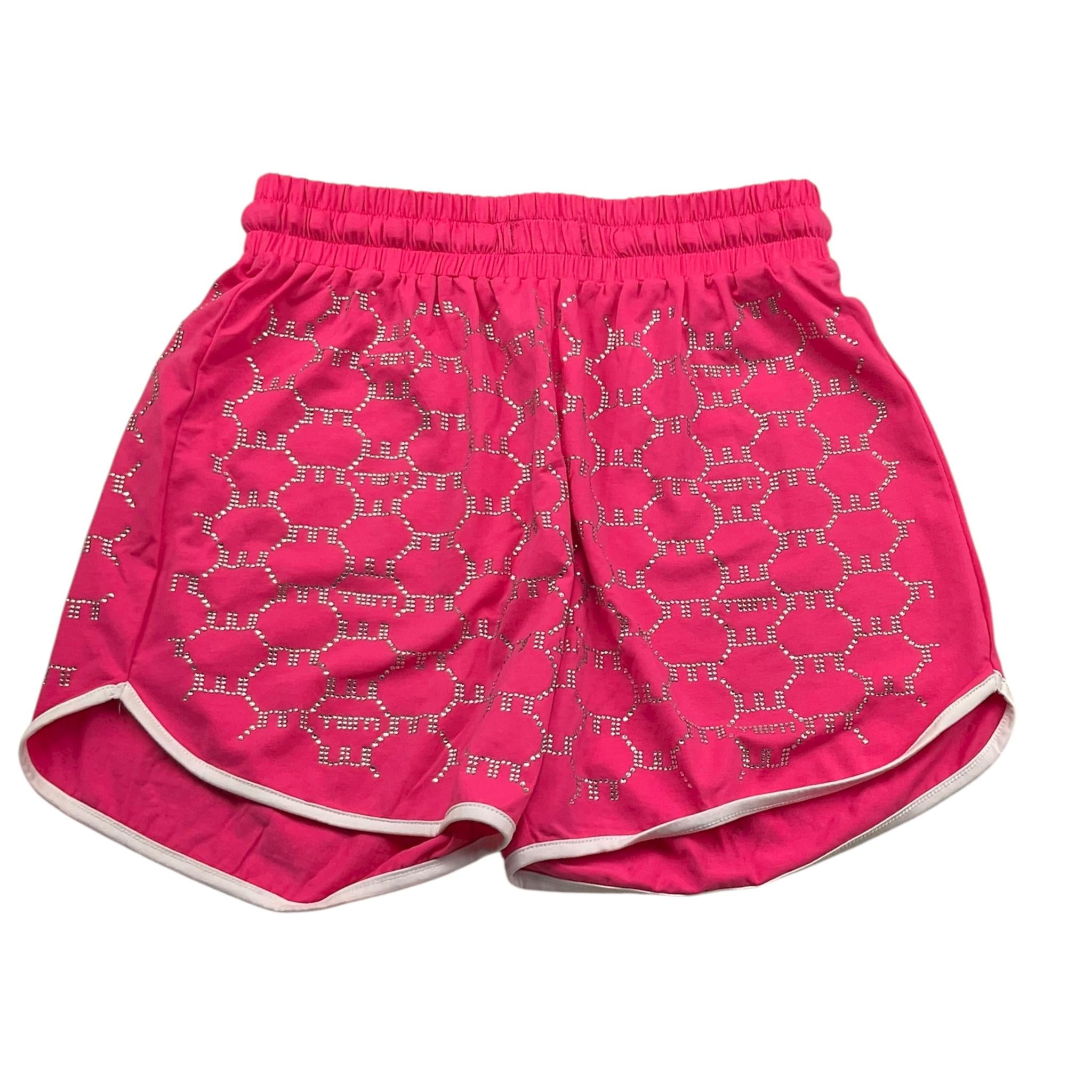 Met Short Tinta Unita con Brillantini per Bambina ME244 FUXIA MET 