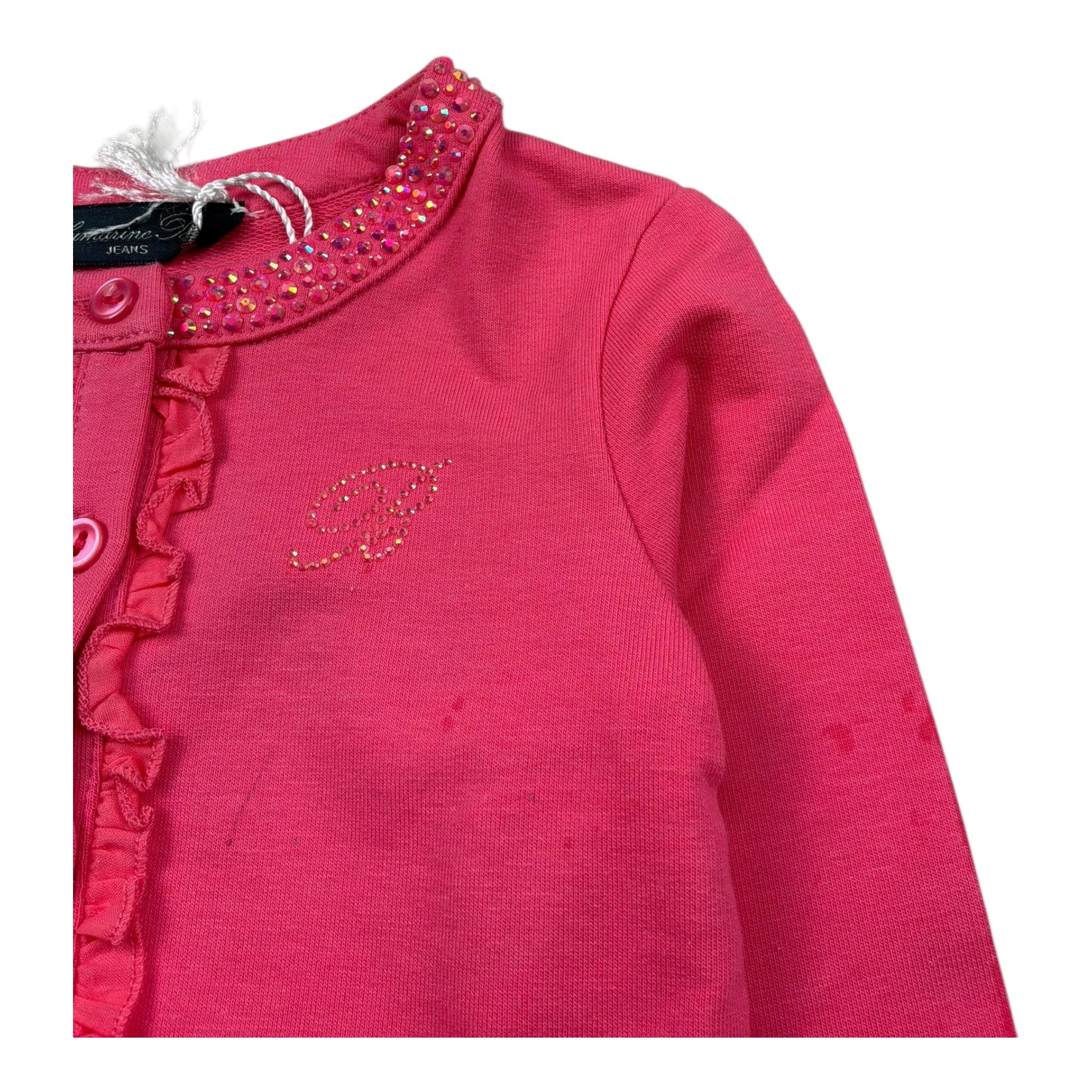 Miss Blumarine Coprispalle Tinta Unita con Brillantini per Neonata 40GFL53 ROSA MISS BLUMARINE 