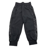 ICEBERG pantalone tinta unita con elastico in vita e profili paillettati Nero per Bambina PTICE5355J NERO ICEBERG 