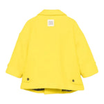 DOU DOU cappotto tinta unita con bottoni Giallo per Bambina DV2Q20 GIALLO DOU DOU 