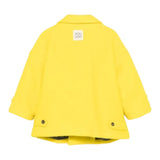 DOU DOU cappotto tinta unita con bottoni Giallo per Bambina DV2Q20 GIALLO DOU DOU 