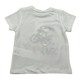 M+E' T-Shirt Girocoll tinta unita con Ricami Bianco per Neonato UEM0285 BIANCO M+E' 