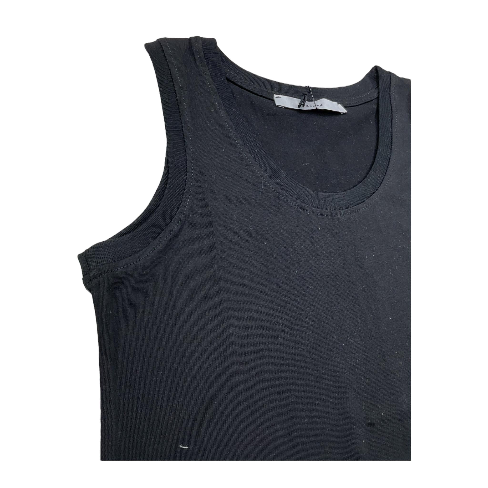 I'M Brian Canotta Girocollo Tinta Unita per Bambino CN3317J NERO I'M BRIAN 