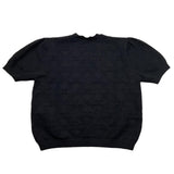 Elisabetta Franchi T-Shirt Girocollo In Filo con Trafori per Bambina EFMA159 NERO ELISABETTA FRANCHI 