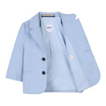 Boss Giacca Tinta Unita con Bottoni per Neonato J52117X AZZURRO BOSS 
