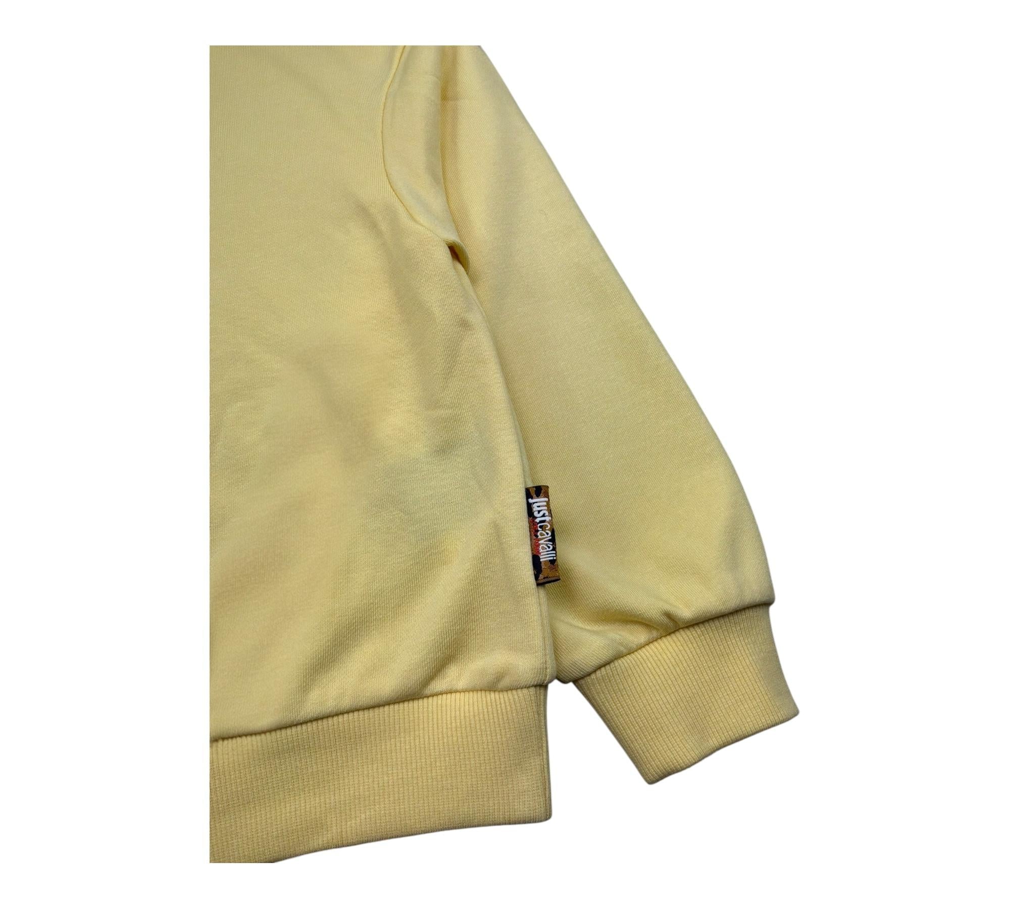 Just Cavalli Felpe Chiusa con Cappuccio Tinta Unita per Bambino JGP26182FE GIALLO JUST CAVALLI 