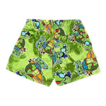 Mousse Bermuda Tinta Unita con Fantasia per Neonato NINJASURFN VERDE MOUSSE 