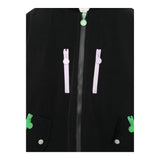 STELLA McCARTNEY giubbino tinta unita con stampa e zip Nero per Bambina TV2B80 NERO STELLA McCARTNEY 