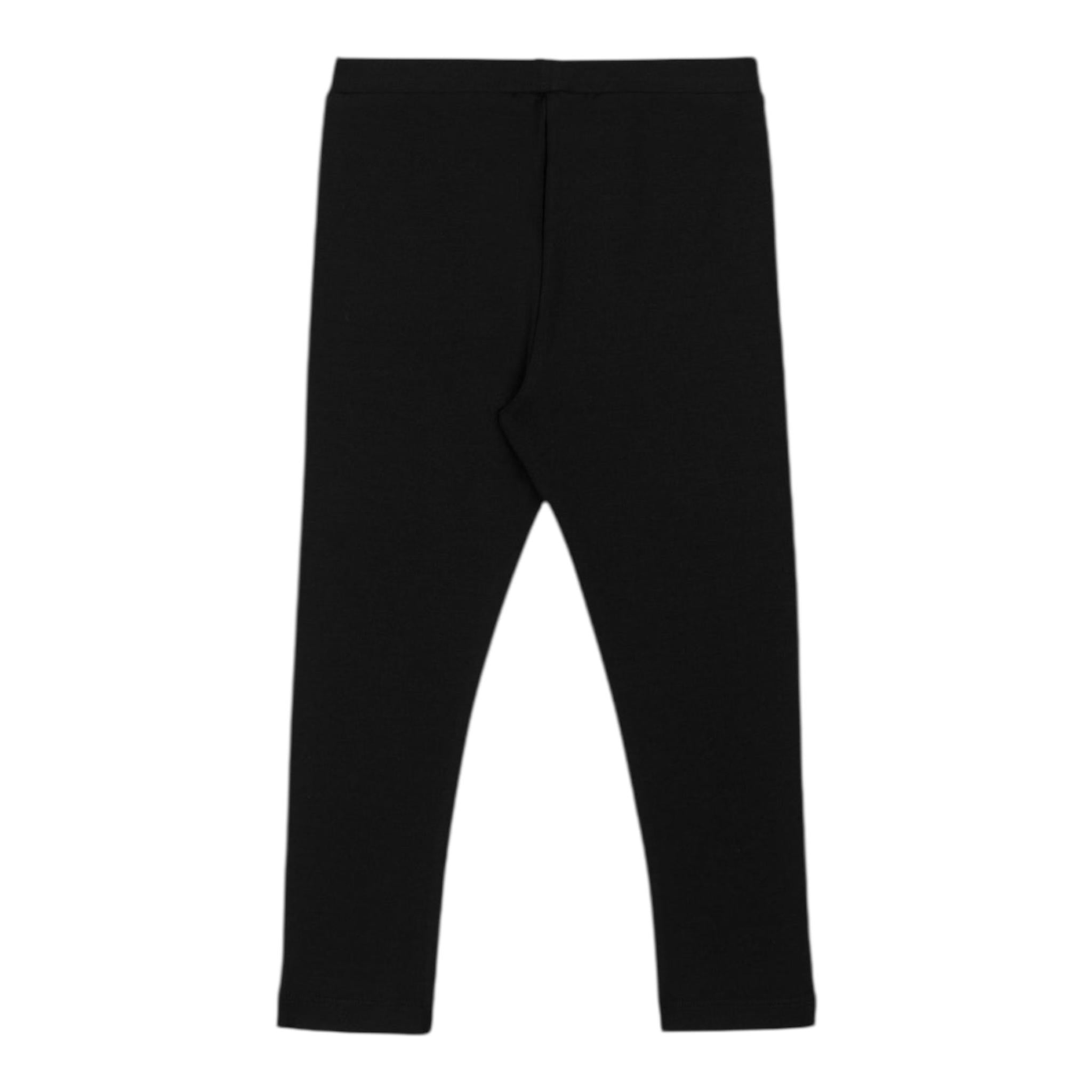 Moschino Leggins Tinta Unita con Logo per Bambina MDP03D NERO MOSCHINO 