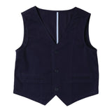 Sarabanda Gilet Tinta Unita con Bottoni per Neonato 0B670N BLU SARABANDA 
