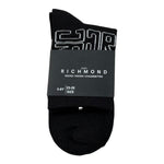 John Richmond Calzini Tinta Unita con Logo per Bambino RGO26020CZ NERO JOHN RICHMOND 