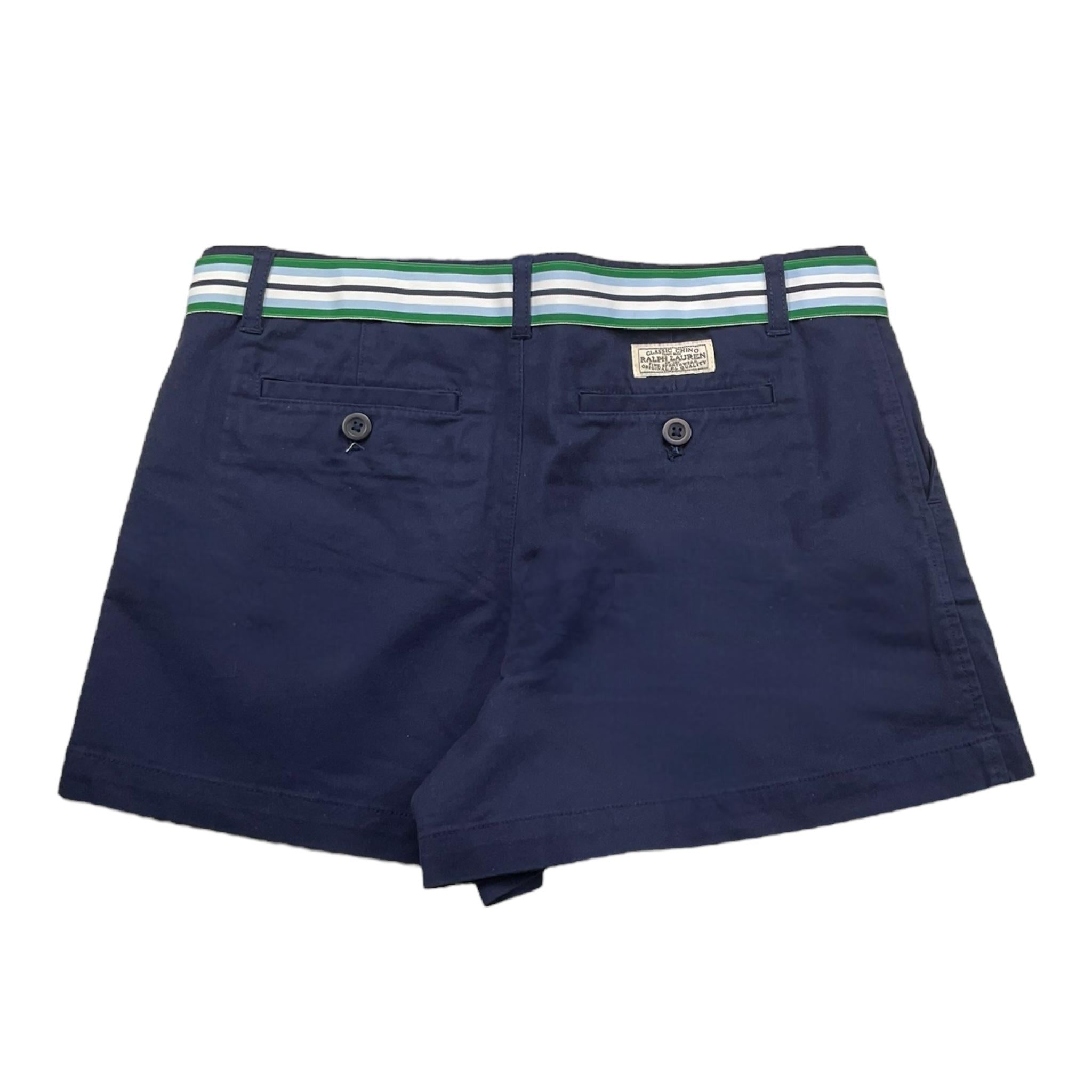 Ralph Lauren Short Tinta Unita con Cinturino per Bambina 313834890013 BLU RALPH LAUREN 