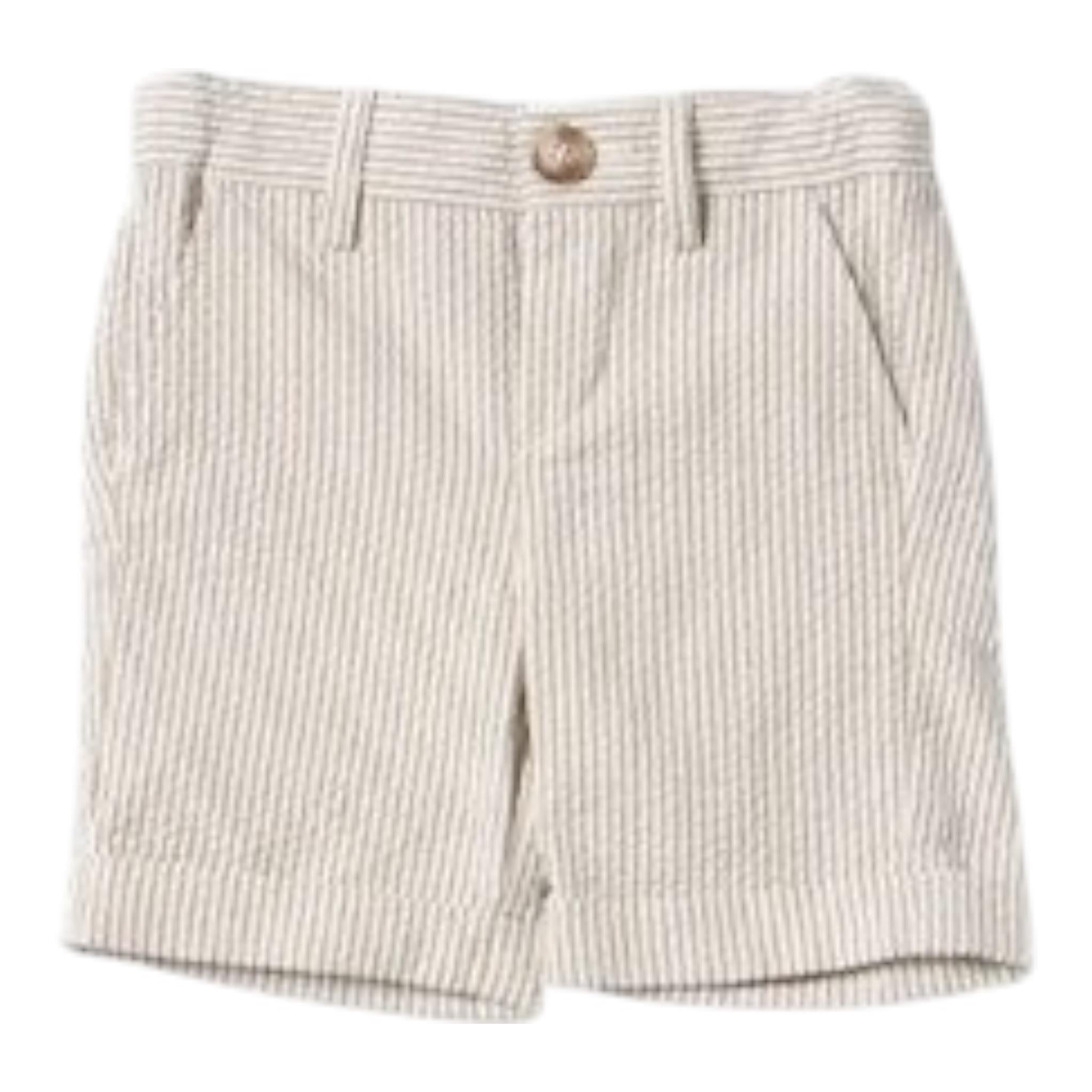 Fay Bermuda Tinta Unita con Fantasia A Righe per Neonato FS6549X BIANCO FAY 