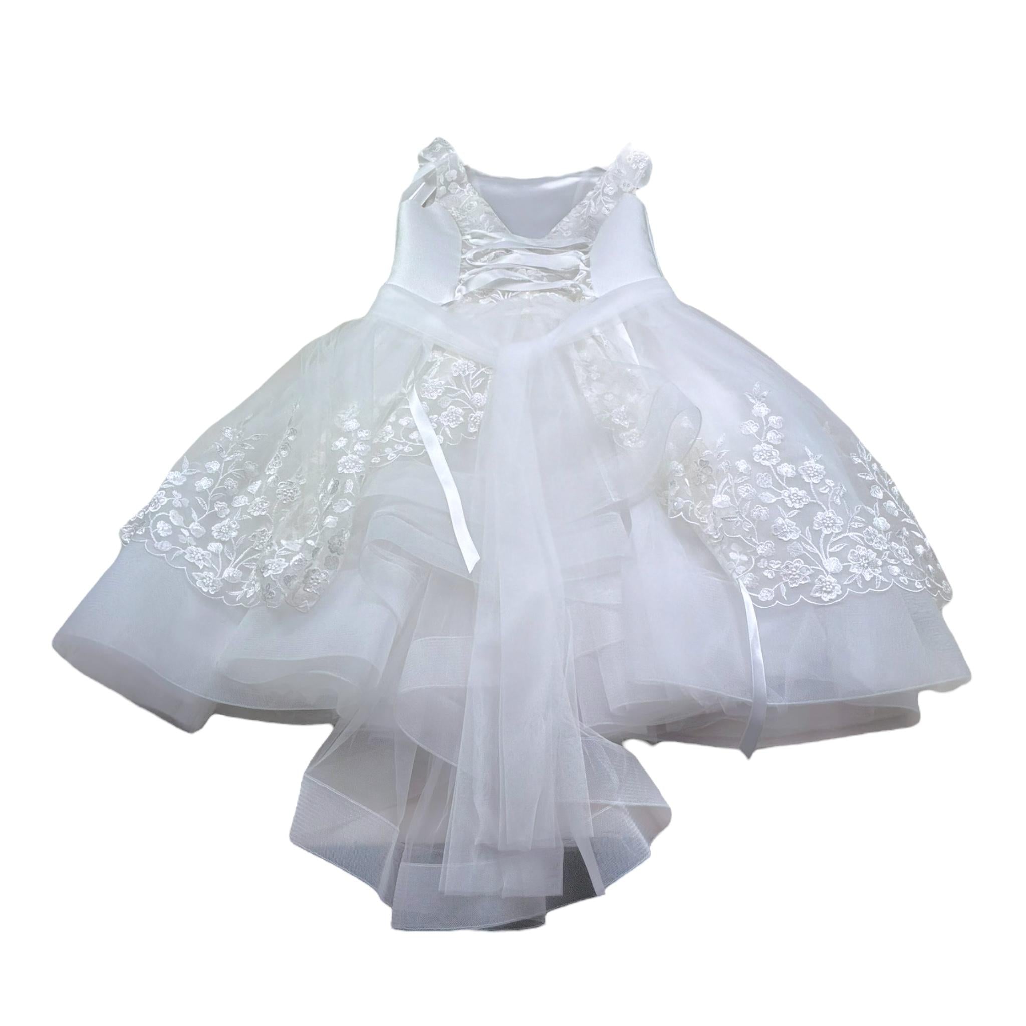 Modi Collezione Abito Cerimonia Rinta Unita per Bambina J3804 BIANCO MODI COLLEZIONE 