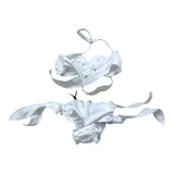 4Giveness Costume 2 Pezzi Fascia-Slip Traforato per Bambina FGBG3952 BIANCO 4GIVENESS 