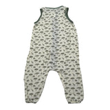 Calamaro Tutina Giromanica Tinta Unita con Stampe per Neonato 32366 PANNA CALAMARO 