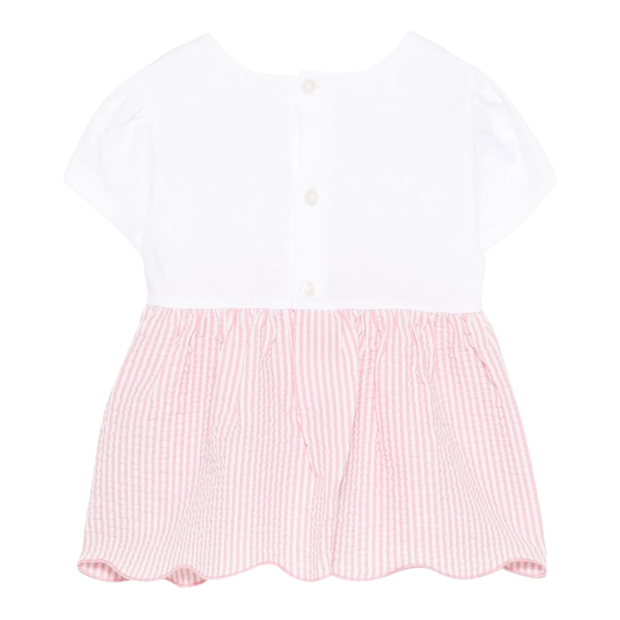 Il Gufo Completo 2 Pezzi T-Shirt-Short per Neonata P25DP386C1080 BIANCO/ROSA IL GUFO 