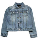 John Richmond Giubbino In Denim Tinta Unita con Logo per Bambino RBP26050GB AZZURRO JOHN RICHMOND 