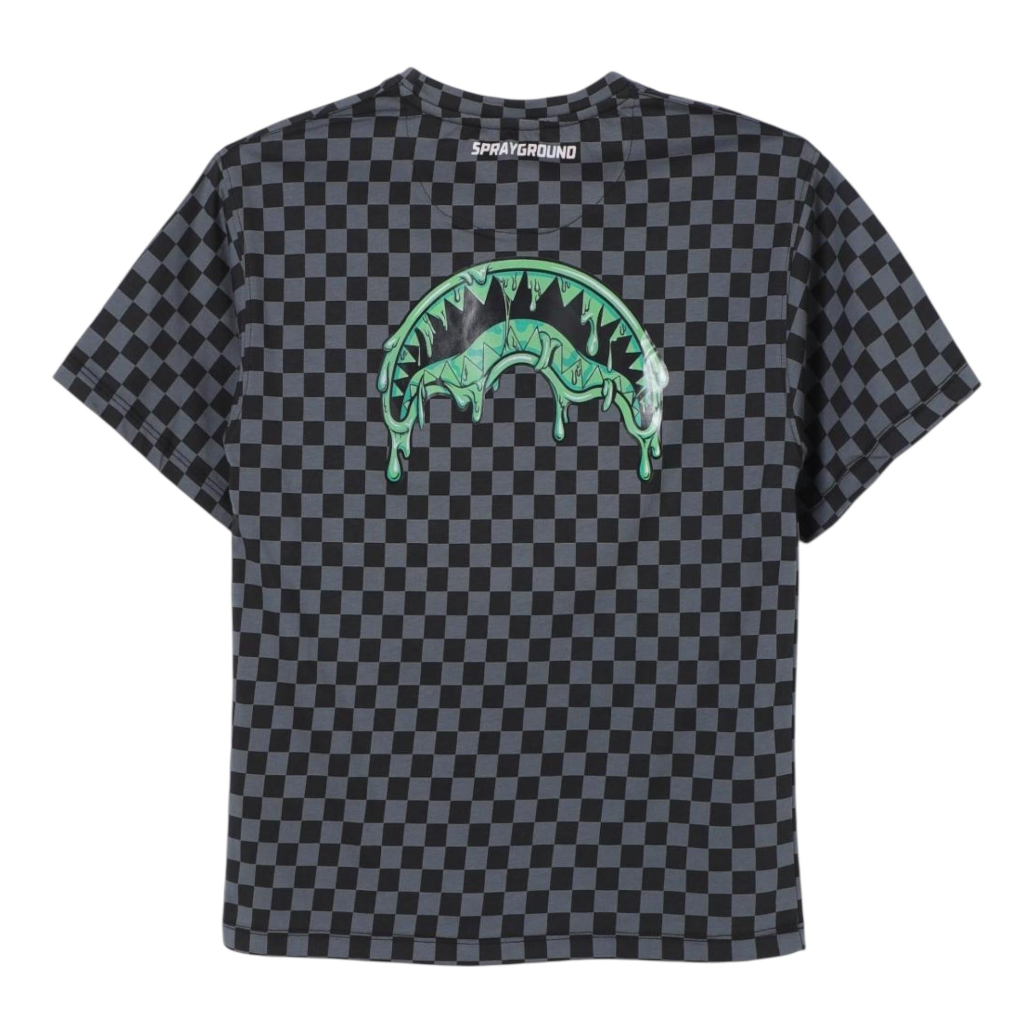 Sprayground T-Shirt Girocollo Tinta Unita con Stampa per Bambino SPY1042 NERO SPRAYGROUND 