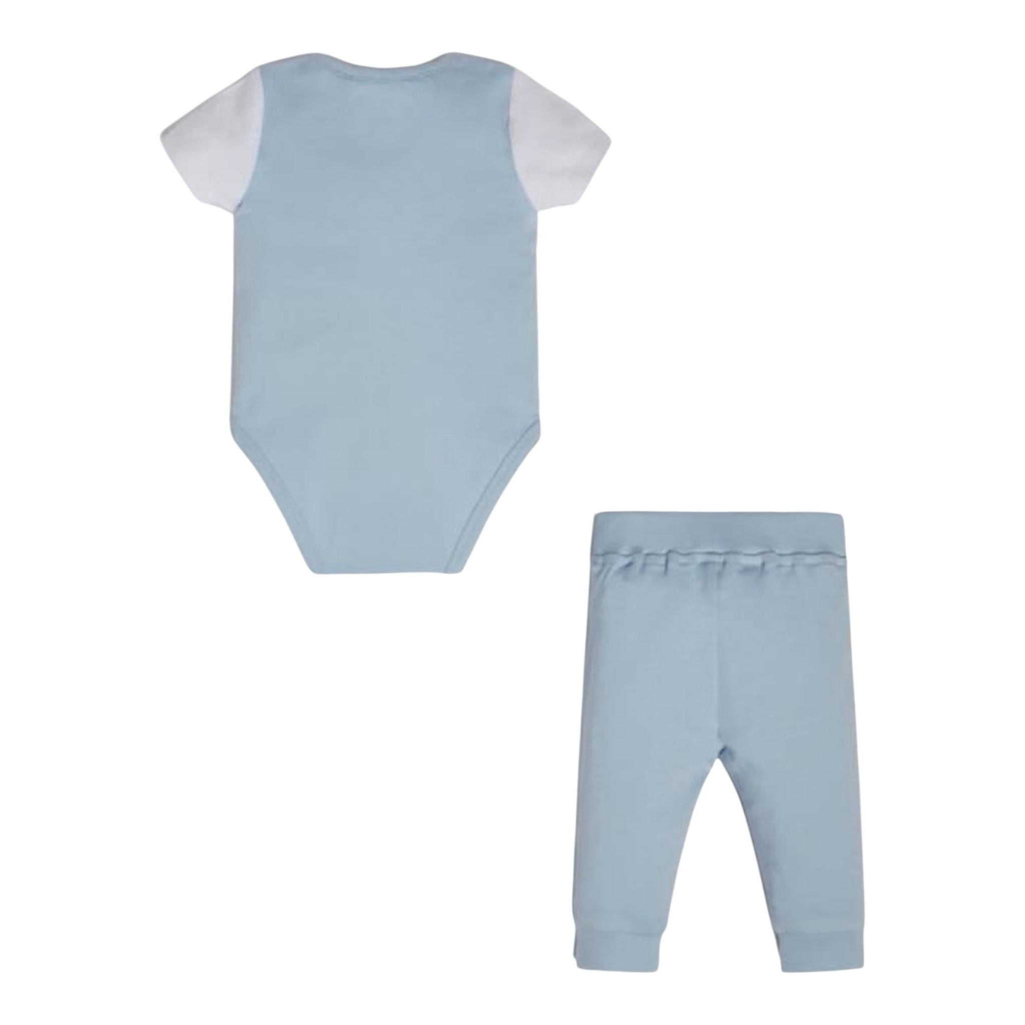 Guess Completo 2 Pezzi Body-Pantalone Tinta Unita per Neonato H2RW03J1311M AZZURRO GUESS 