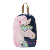 BillIEBLUSH zaino tinta unita cn unicorno Blu per Bambina U20590 BLU BillIEBLUSH 