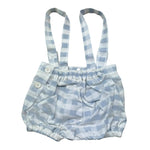 Manuel & Frank Salopette Bicolore con Fantasia A Righe per Neonato MF2271I BIANCO/AZZURRO MANUEL & FRANK 